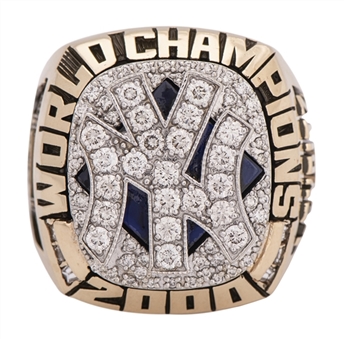 2000 Jim Leyritz Personal New York Yankees World Series Championship Ring With Original Presentation Box (Leyritz LOA)